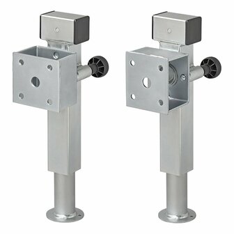 Stutzfu&szlig; 60x60 mm kippbar SF60 D85 SW19 410-655 mm 1300kg