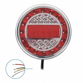 Rucklicht 12 24V 4 Funktionen 125mm LED