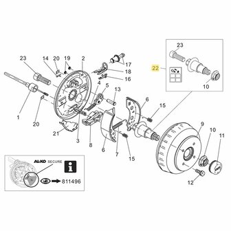 Achsschenkelsatz euro-plus 2051 U