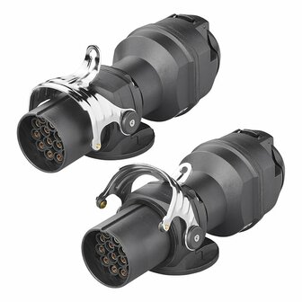 Adapterstecker von 24V 15 auf 12V 13-polig ISO12098 &gt; ISO11446