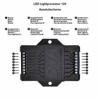LED-Lichtprozessor 12V fur Anhanger