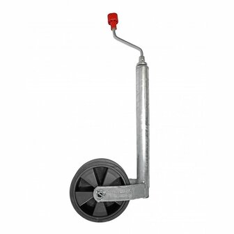 Rueda de morro  Plus  diametro 48 mm  llanta de plastico  neumatico de caucho macizo  215 x 65 mm  150 kg