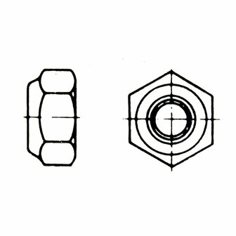 Sechskantmutter DIN985-M12-8-A3C