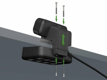 Duplex Tischsteckdosenleiste mit Uberspannungsschutz, 2x Keystone Module, 9x Schutzkontakt-Steckdosen, silber schwarz