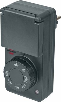 Zeitschaltuhr mit Dammerungssensor DDT IP44 anthrazit