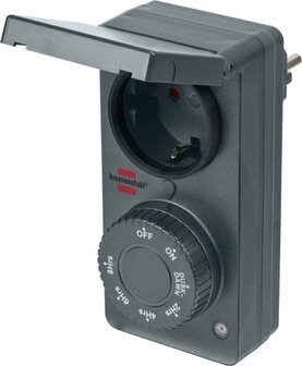 Zeitschaltuhr mit Dammerungssensor DDT IP44 anthrazit