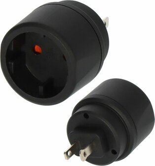 Reisestecker Euro Konturenstecker USA, Japan