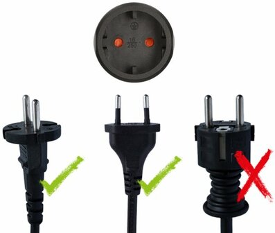 Reisestecker Euro Konturenstecker USA, Japan