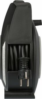 Kabelbox 4-fach schwarz lichtgrau 15m H05VV-F 3G1,5