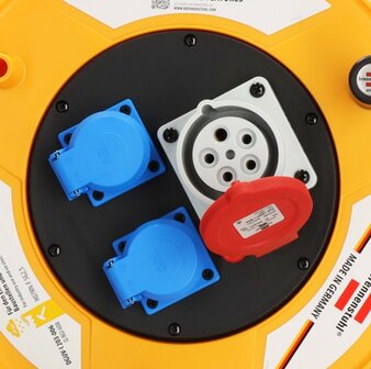 Professional Brobusta CEE 1 IP44 Industrie Baustellen-Kabeltrommel 30m H07RN-F 5G2,5