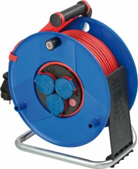 Trommeltritt f&uuml;r Kabeltrommel mit Trommel dia 240 290mm (Gestell dia 18mm)