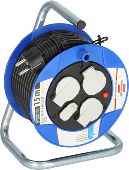 Garant Kompakt Kabeltrommel&nbsp;mit USB-Ladefunktion 15m H05VV-F3G1,5
