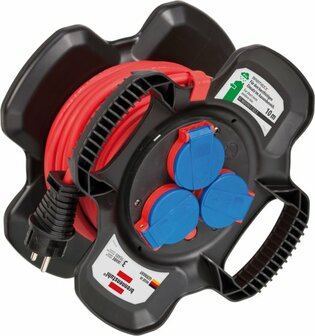Gummi-Kabelhaspel X-Gum IP44&nbsp;10m AT-N05V3V3-F 3G1,5