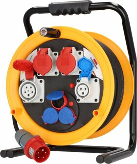 Professional Brobusta CEE 4 IP44 Gewerbe- Baustellen-Kabeltrommel 40m H07RN-F 5G2,5