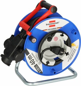 Garant G Kabeltrommel IP44&nbsp;38+2m&nbsp;H07RN-F3G1.5 mit 3-fach Gummi-Kupplung