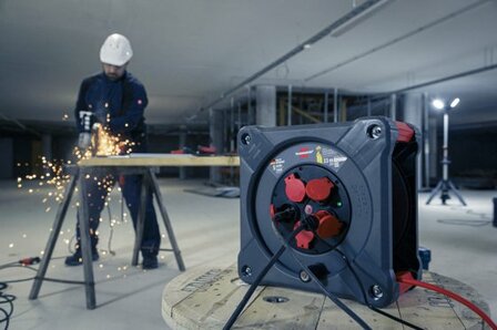 Professional Baustellen-Kabeltrommel KA 3110 5 IP44, 33m H07BQ-F 3G1,5