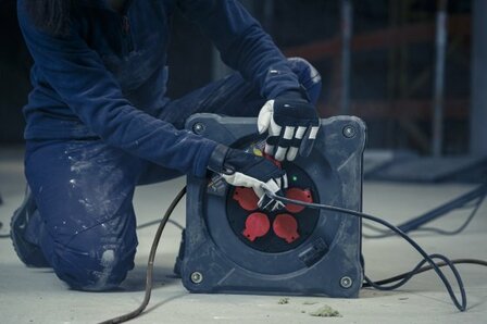 Professional Baustellen-Kabeltrommel mit Powerblock KC 3200 5 IP44, 33+5m H07RN-F 3G2,5