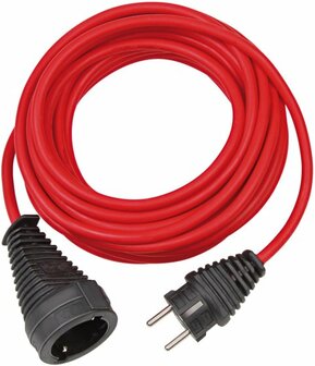 Qualitats-Kunststoff-Verlangerungskabel 10m rot H05VV-F 3G1,5