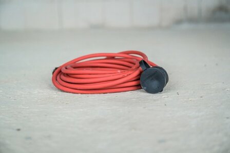 Baustellen-Verlangerungskabel IP44 10m H07RN-F 3G1,5 rot