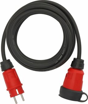 Verlangerungskabel VN 1110 IP44, 5m schwarz H07RN-F 3G1,5