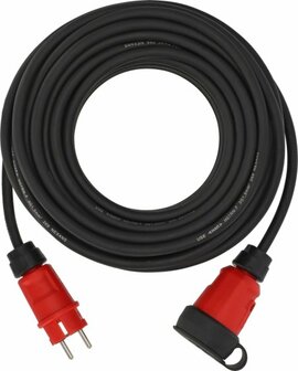Verlangerungskabel VN 2100 IP44, 25m schwarz H07RN-F 3G1,5