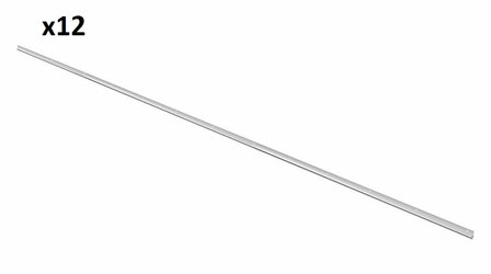 Zeltschiene Aluminium 90 250 x 2 7 cm x12 Stuck