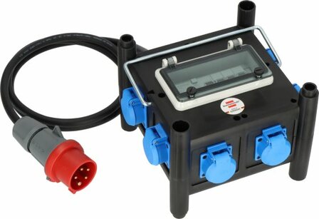 Kompakter Gummi-Stromverteiler BSV 3 FI 16-7 IP44&nbsp;2m H07RN-F5G2.5