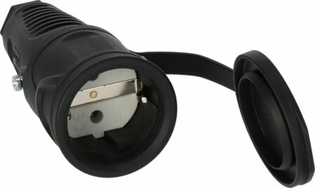 Schutzkontakt-Gummikupplung 230V 16A IP54