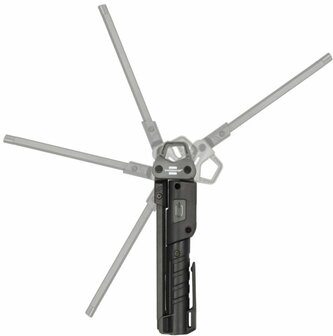 Akku LED Handlampe HL 400 AC, 400lm + Spot 120lm + R&uuml;ckseite 200lm