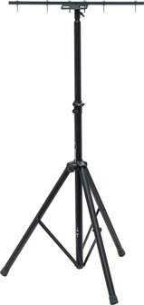 Bau Teleskop Stativ ST 200 schwarz mit Quertrager