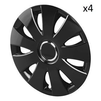 Radzierblende Aura schwarz 16 Zoll&nbsp;x4 Stuck