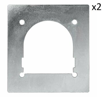 Gegenplatte fur Zurrmulde einfach 142x132mm x2 Stucke