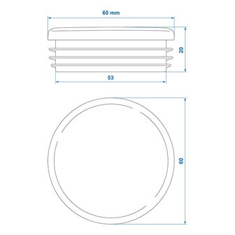 Endkappe &Oslash;60mm x10 stuks