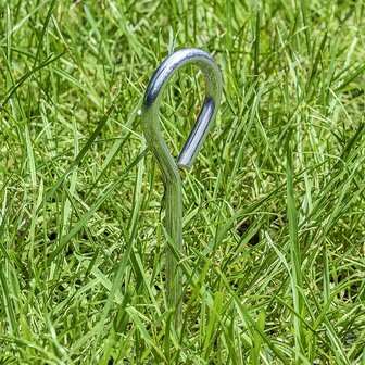 Zelthering 19cm Aluminium mit ose x10 stuks