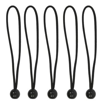 Zeltspanner elastisch 25cm mit Kunststoffkugel - Set a 5 Stuck