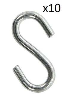 S-Haken Durchmesser 3mm 2 9x1 3cm&nbsp;x10 Stuck