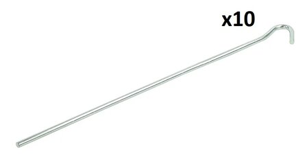 Zelthering 25cm Metall mit offener ose x10 stuck