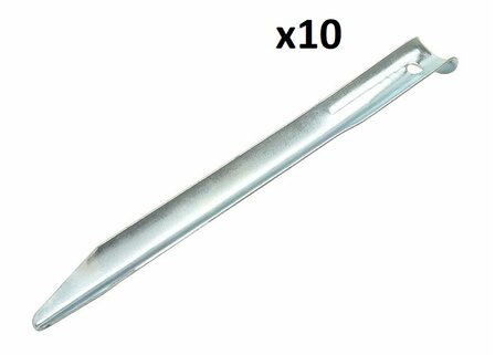 Zelthering 22cm Metall halbrund x10 stuck