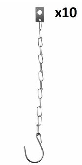 Metall-Sicherheitskette 24cm x10 stuck