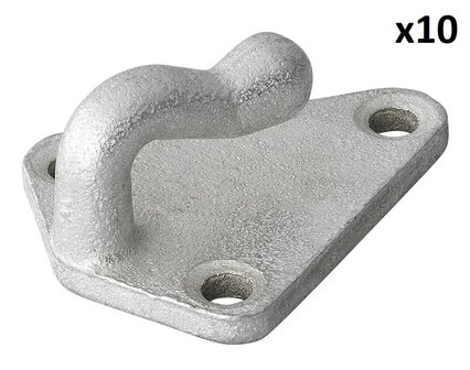Seilhaken Metall 40x45mm x10 stuck