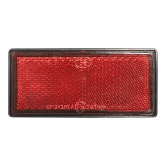 Reflektor rot 85x39mm selbstklebend mit Grundplatte x10 stuck
