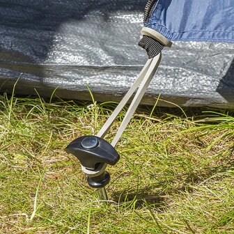 Zelthering 20,5 cm aus verzinktem Stahl zum Einschrauben x10 Stuck