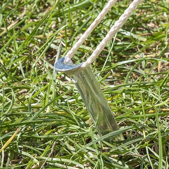 Zelthering 22 cm Aluminium halbrund x10 Stuck
