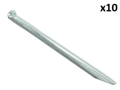 Zelthering 30cm Metall halbrund x10 stuck
