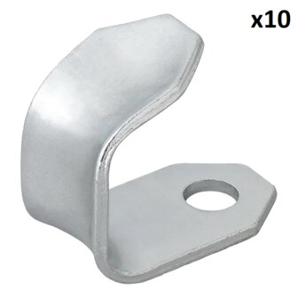 Schraubhaken Metall 37 x 25 x 3 mm x5 Stuck