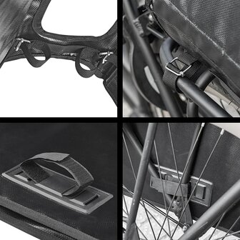 Doppelte Fahrradtasche 40L wasserdicht