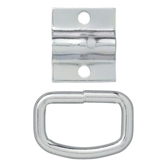Zweiteiliges Zurrose 42 x 36 mm x10 Stuck