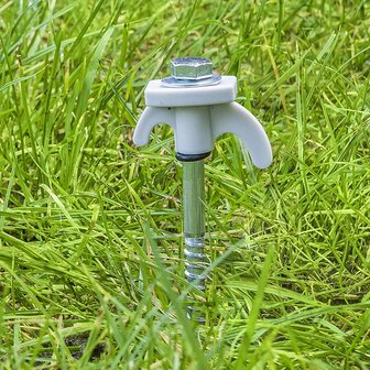 Zelthering 20 cm Metall verschraubbar mit Kunststoffhaken x10 Stuck