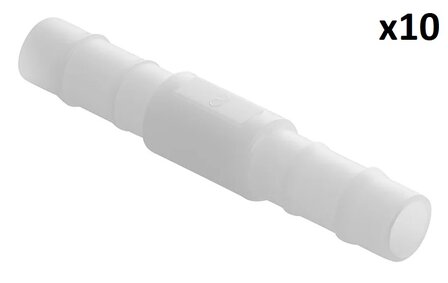 Schlauchtulle gerade 8 mm x10 Stuck