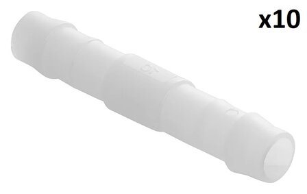 Schlauchtulle gerade 10 mm x10 Stuck